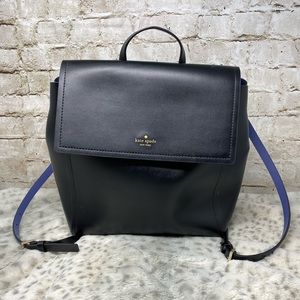 Kate Spade Black and Blue Backpack